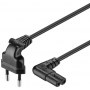 Goobay | Power cable | Europlug (power CEE 7/16) | Power IEC 60320 C7 | 2 m | Black - 2